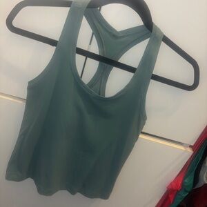 Lulu Teal Green Racerback Tank Top